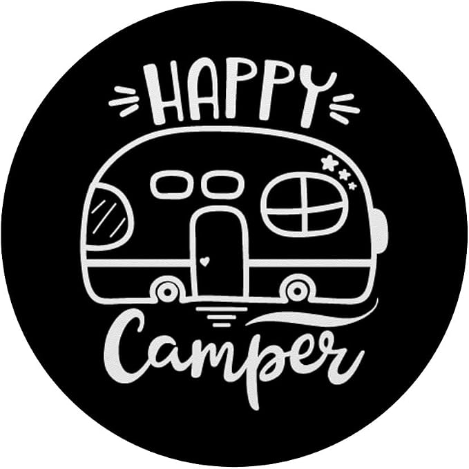 Cute Happy Camper Graphics for Women or Men PopSockets Adhesive PopGrip