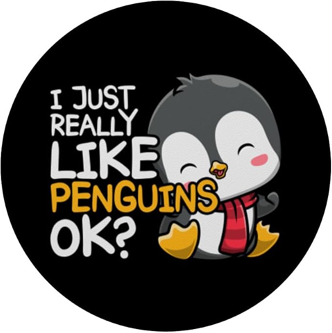 Zoo Keeper Antarctic Animal Lover Kids Gift Cute Penguin PopSockets Adhesive PopGrip