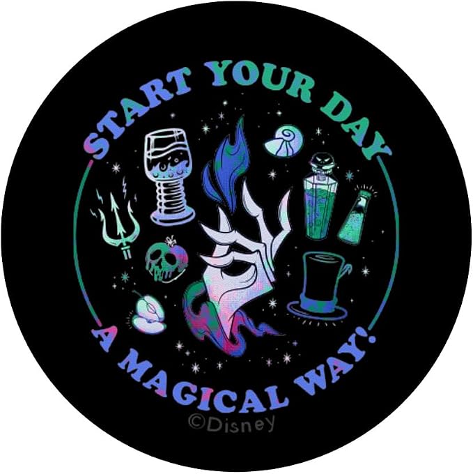 Disney Villains Start Your Day a Magical Way PopSockets Adhesive PopGrip