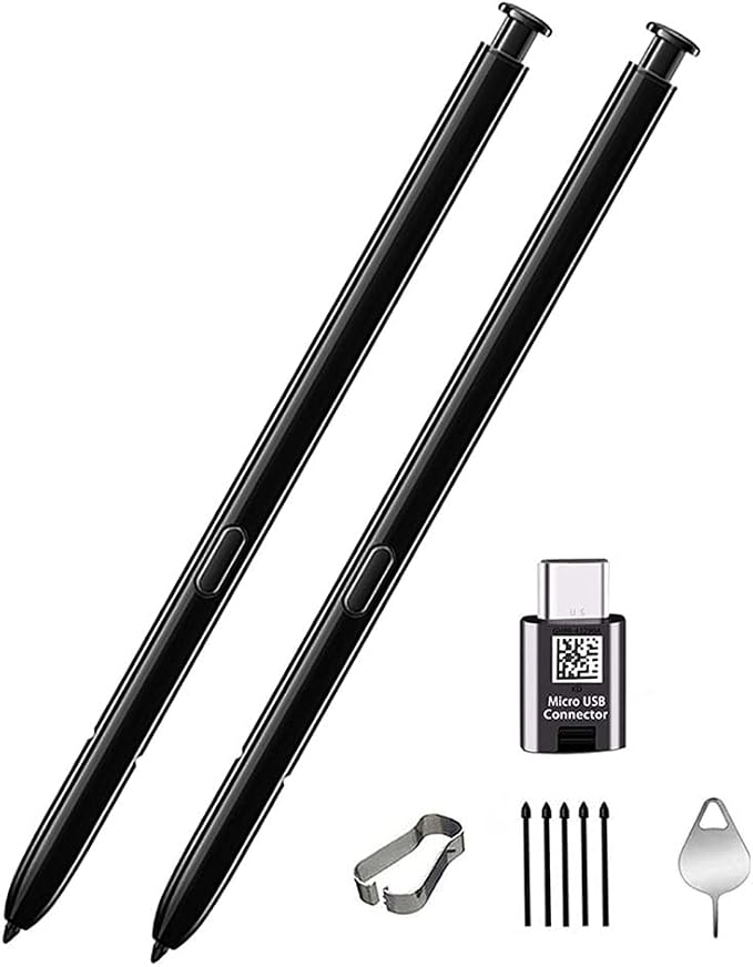 2 PCS Note 20 Stylus Pen，Note 20 Ultra Pen Replacement Compatible with Samsung Galaxy Note 20 Note 20 Ultra 5G S Pen with Tips/Nibs (Black)