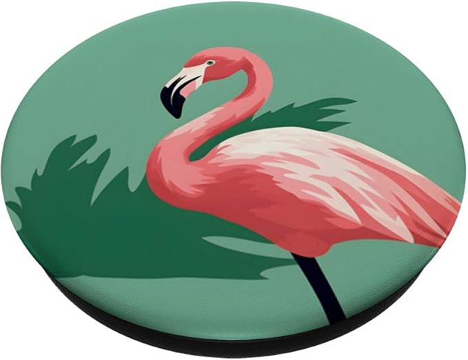 Cute Pink Flamingo Tropical Flamingos PopSockets PopGrip for MagSafe