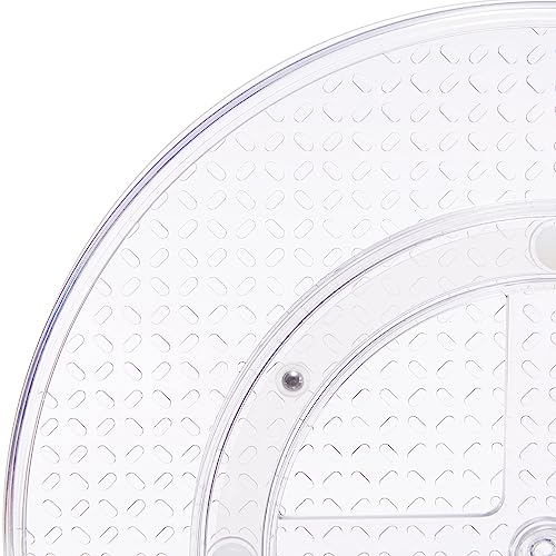 Amazon Basics Clear Lazy Susan Turntable Organizer for Organization, 12-Inch, 2-Pack - size: 12" Diameter, 2-Pack