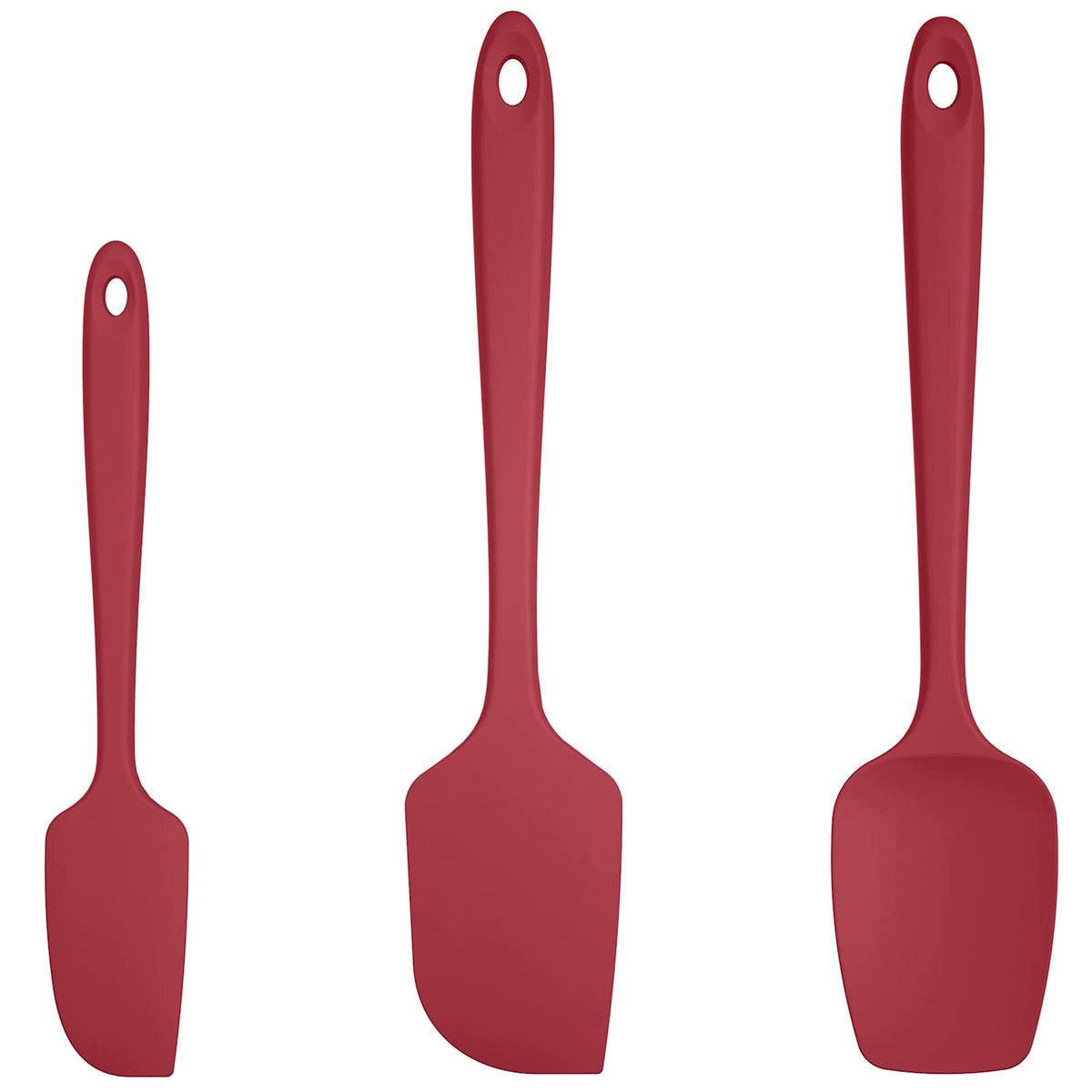 U-Taste Silicone Spatula Set, 600ºF High Heat Resistant, 3Pc, Midnight Blue