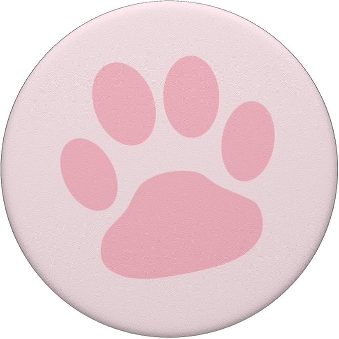 Pink Paw Print PopSockets Adhesive PopGrip