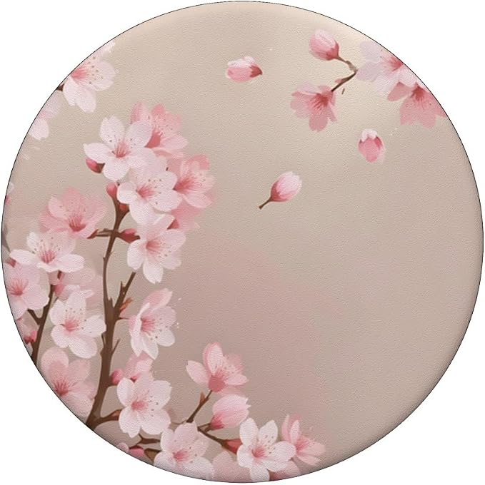 Sakura Pink Cherry Blossom Flowers PopSockets Adhesive PopGrip