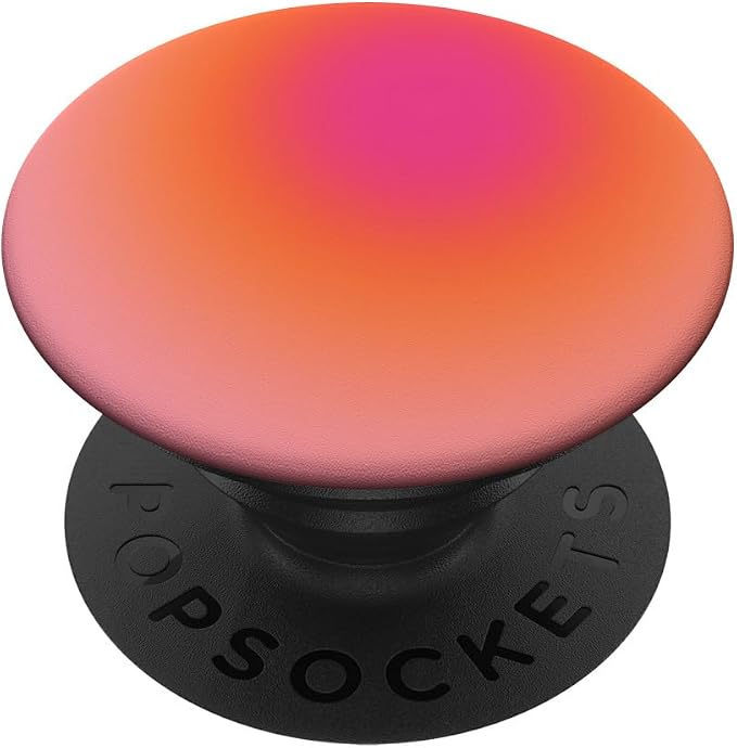 Pink and Orange Gradient Cute Aura Aesthetic PopSockets Adhesive PopGrip
