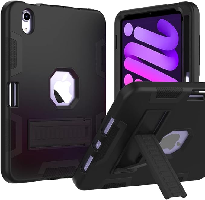 Puxicu Case for iPad 6th / 5th Generation (2018 2017 Model 9.7 Inch) Heavy Duty Rugged Protective Cover for iPad 9.7 Black