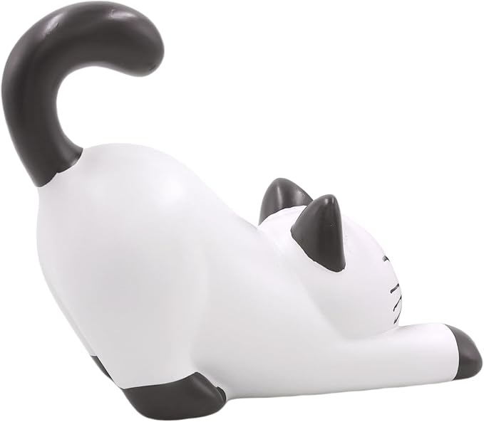 BOLLEY JOSS Desk Cell Phone Holder Stand Pink Sofa with Cute Cat Kitty for Office Free You Hands Home Ornament