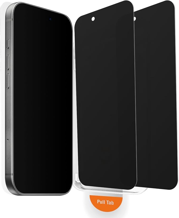 Designed for iPhone 17 Pro Max Privacy Tempered Glass Screen Protector [Military Grade Shatterproof &amp Longest Durable] Auto Dust-Elimination Installation Box Bubble Free HD Clear Anti-Spy Eas