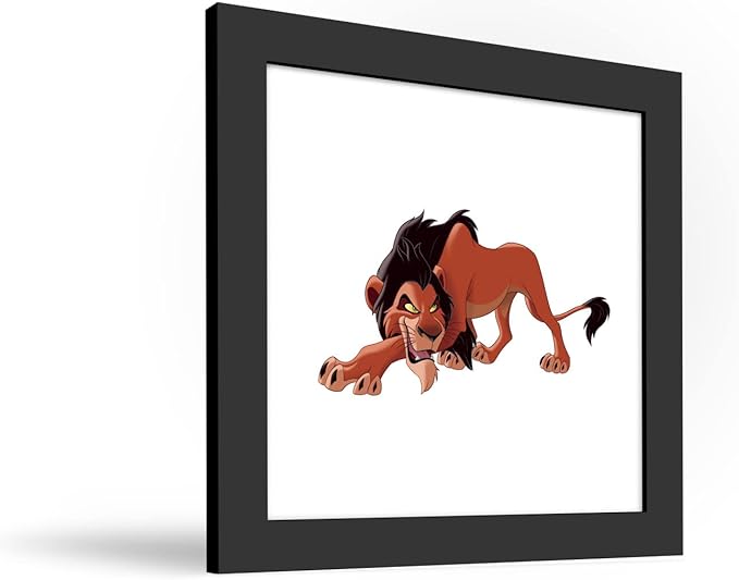 Trends International Gallery Pops Disney The Lion King - Scar Wall Art Wall Poster, 12.00" x 12.00", Black Frame Version