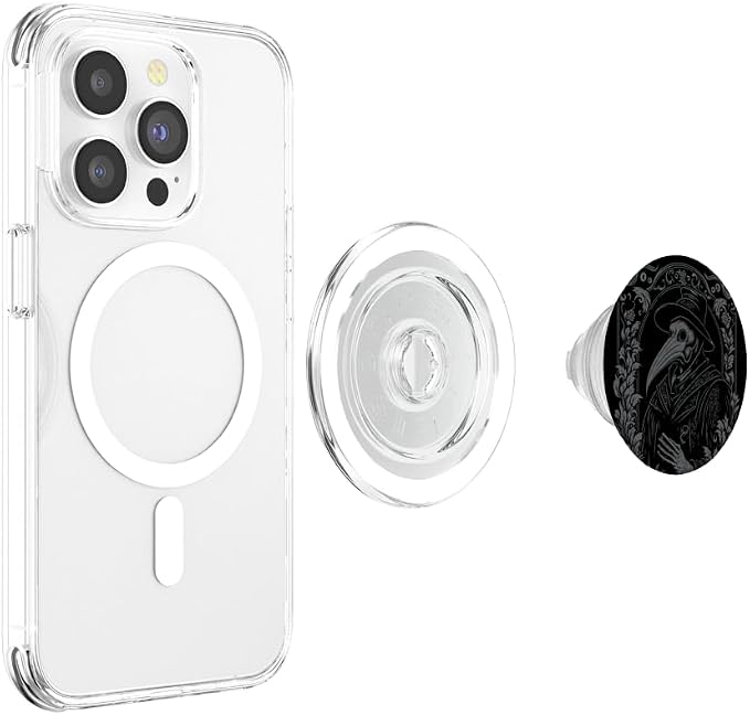 Plague Doctor Occult Gothic Pest Steampunk Black Death PopSockets Adhesive PopGrip