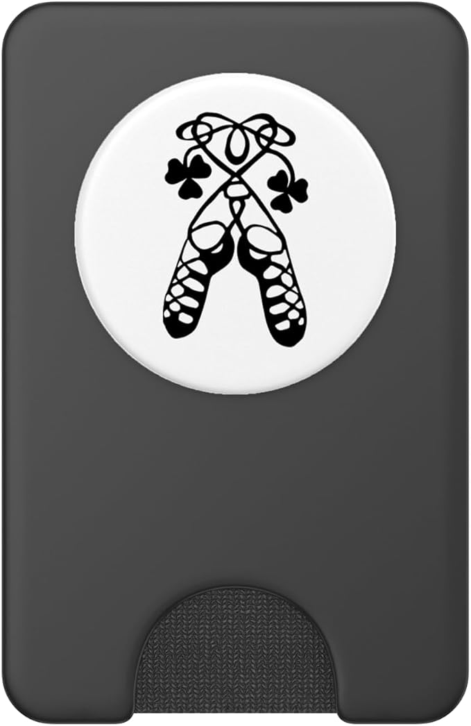 Girls Irish Dance Soft Shoes Ghillies Feis PopSockets Adhesive PopGrip