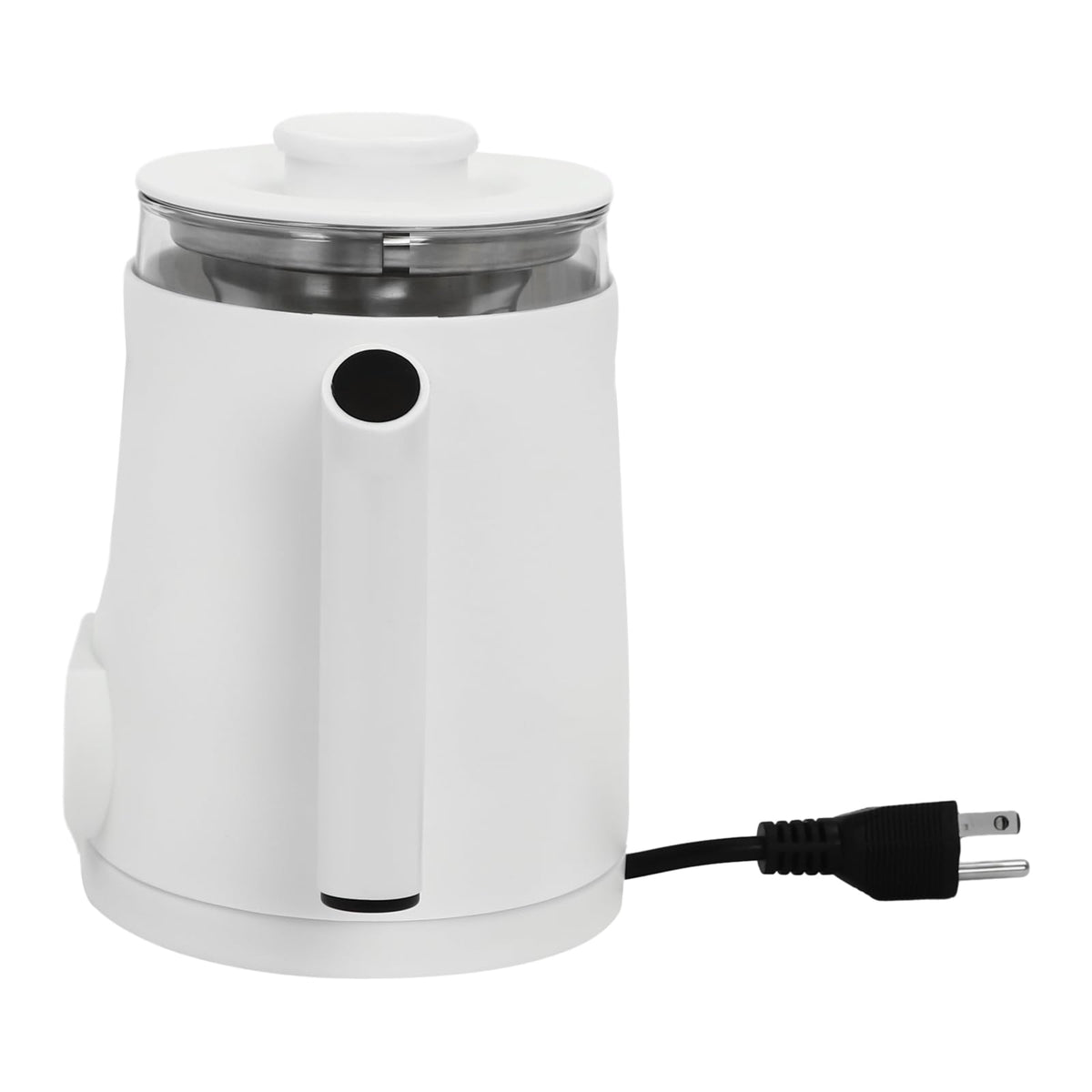 Electric Kettle,Temperature Control Glass Tea Maker LCD Display,Water Boiler & Heater With 360° Swivel Base and 6 Different Kinds of Functions For Coffee,Tea,Milk,Water,Hot Chocolate (White)