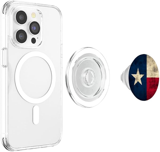 Texas Flag Vintage Rustic Distressed PopSockets Adhesive PopGrip