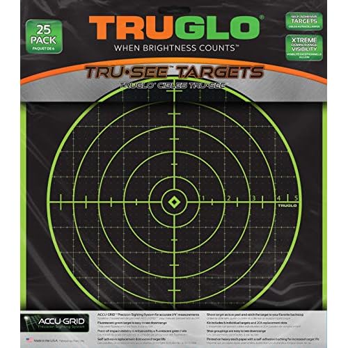 Truglo TRU-See 100-Yard Reactive Splatter Target, 25-Pack, Green