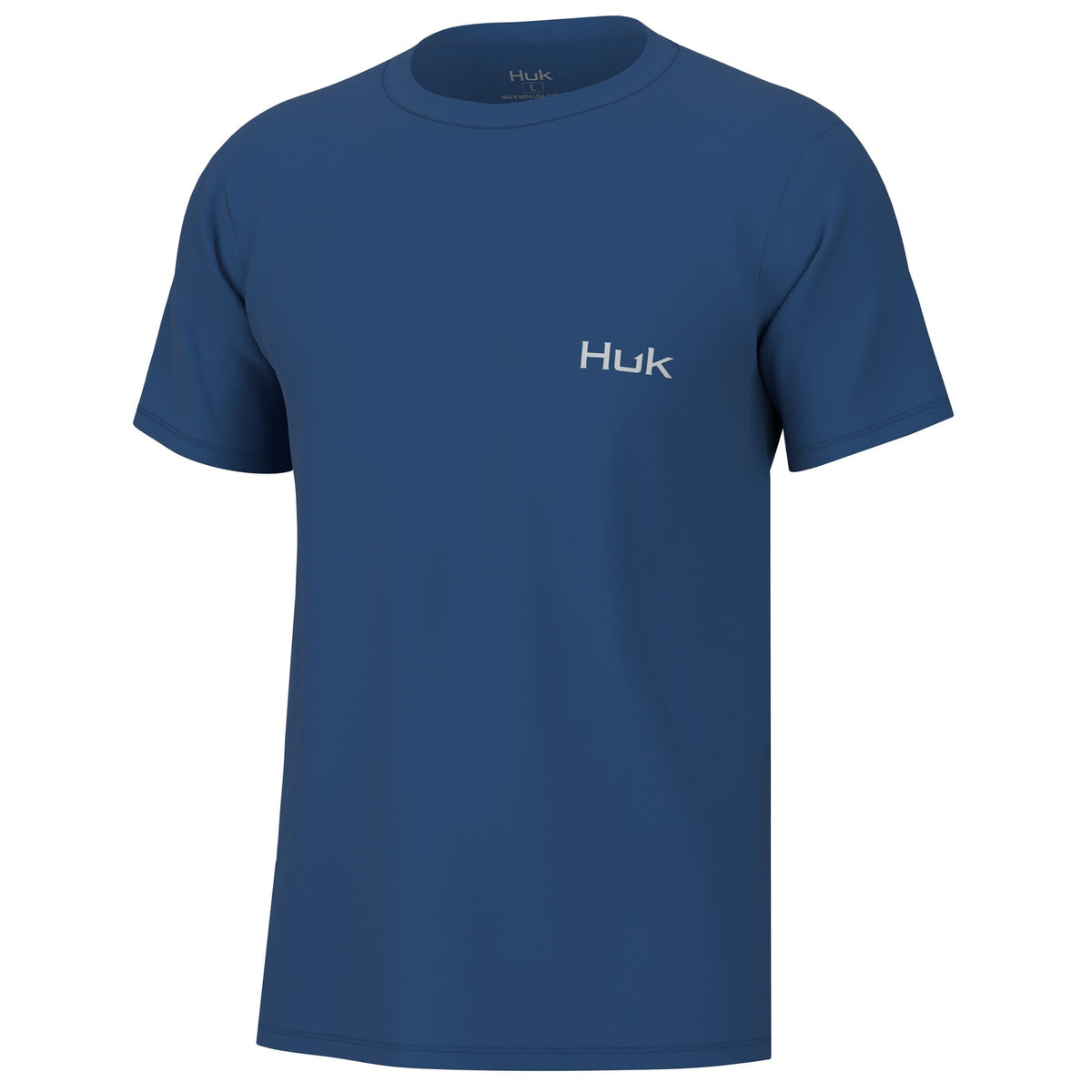 HUK Mens Fishing Graphic Tee, Performance Short Sleeve, Quick-Dry, Tuna Sketch - Set Sail, Large