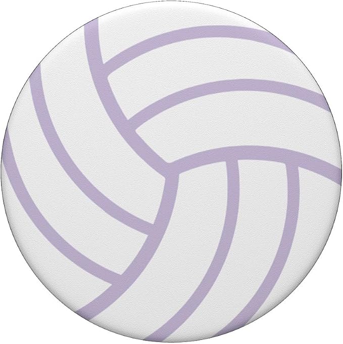 White Light Pastel Purple Volleyball PopSockets Adhesive PopGrip