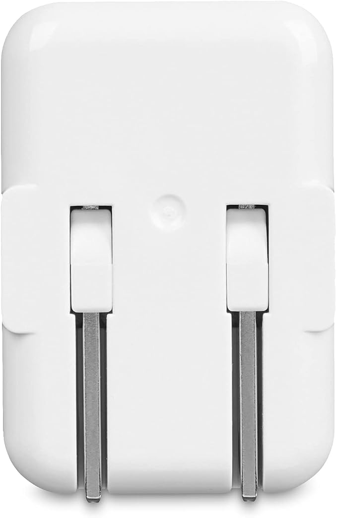 Amazon Basics 24W Two-Port USB-A Wall Charger for Multiple Devices Space-Saving Design 12W 2.4A per Port for iPhone 16/15/14/13/12/11/X Samsung and More Black