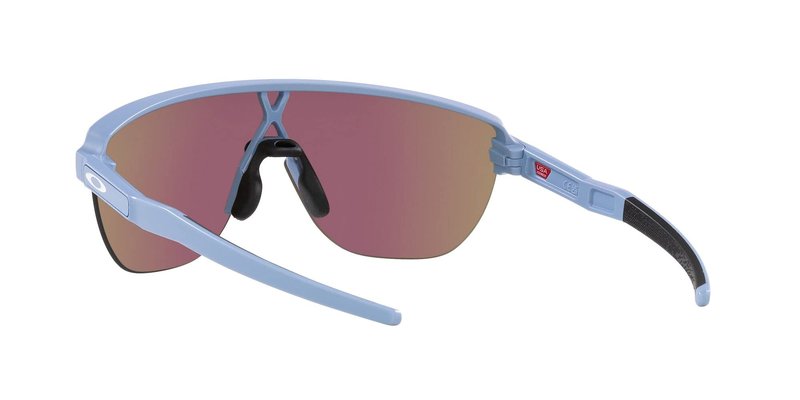 Oakley Mens OO9248A Corridor Low Bridge Fit Rectangular Sunglasses, Matte Stonewash/Prizm Sapphire, 42 mm