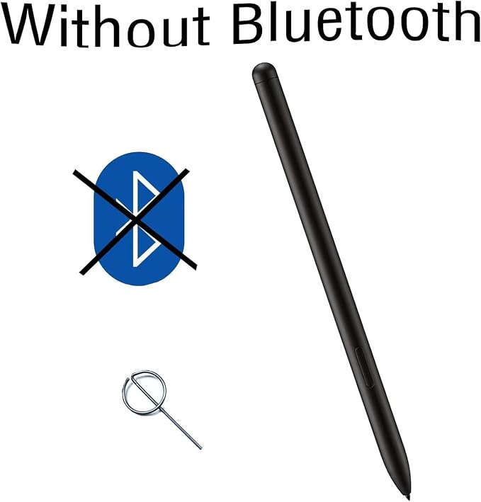 Galaxy Tab S9 Ultra S Pen Replacement for Samsung Galaxy Tab S9 Plus Stylus Pen Replacement WithoutBluetooth + Replacement Tips/Nibs + Eject Pin (Black)