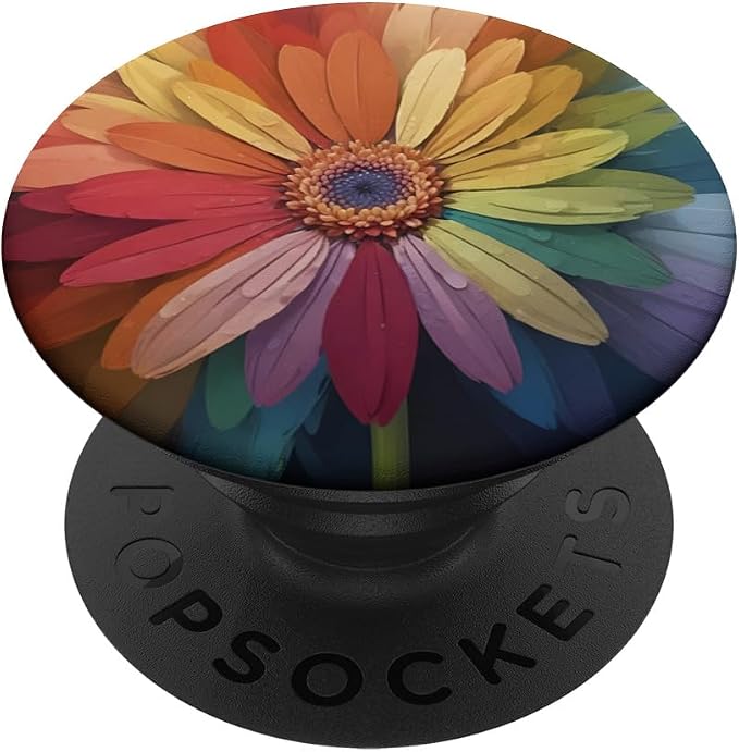 Colorful Daisy Flower Aesthetic Floral Lover PopSockets PopGrip for MagSafe