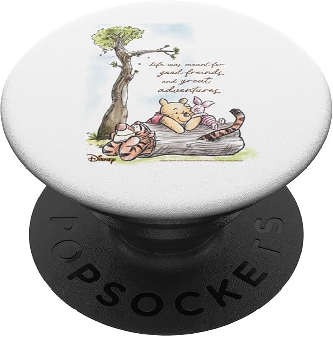 Winnie The Pooh - Life was Meant for Good Friends PopSockets PopGrip for MagSafe
