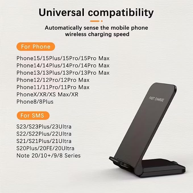 15W Fast Foldable Magnetic Wireless ChargerHome and TravelBlack
