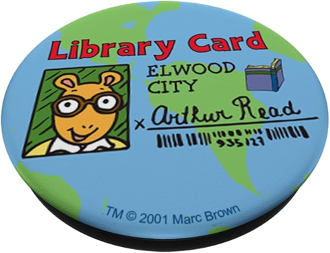 Arthur Globe Library Card PopSockets Adhesive PopGrip