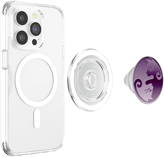 Yin Yang Cats Purple PopSockets Adhesive PopGrip