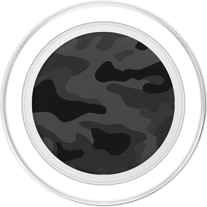 Cute Black Camo Pattern darck Grey Design for Boys Girls PopSockets Adhesive PopGrip