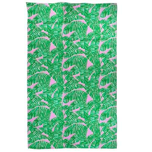Lilly Pulitzer Towel Tote Bag, Travel Beach Towel with Terrycloth Tote Bag and Interior Pockets, 40 x 70, Let's Go Bananas