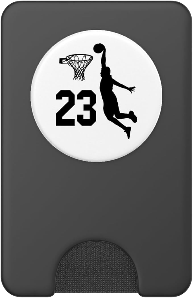 Number 23 #23 Basketball Gifts for Men Boys Teens Kids PopSockets Adhesive PopGrip