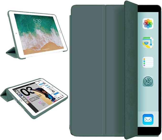 iPad Pro 11 Case 4th/3rd/2nd Gen Black | 2022/2021/2020 Lightweight Smart Folio Trifold Stand Auto Sleep/Wake Soft Silicone Back without Pencil Holder