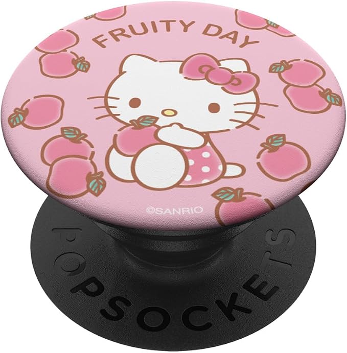 Hello Kitty Pink Apples Fruity Day PopSockets Adhesive PopGrip