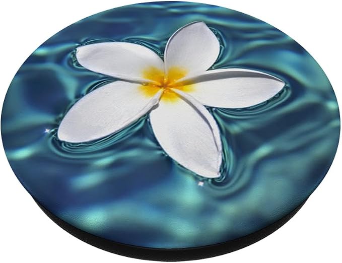 Hawaii Pop Mount Socket White Flower in The Sea Ocean Water PopSockets Adhesive PopGrip