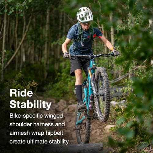 Osprey Raven Jr Girl's Mountain Biking Backpack with Hydraulics Reservoir, Deep Fig