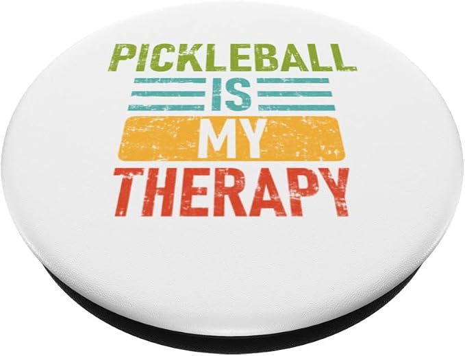 Pickleball Is My Therapy - Pickleball PopSockets Swappable PopGrip