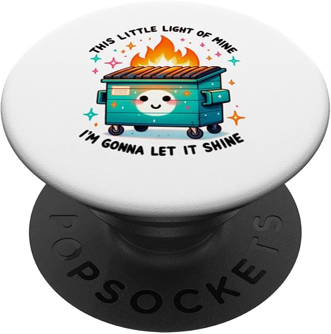 Snarky Dumpster Fire PopSockets Adhesive PopGrip