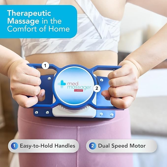 MedMassager Foot & Body Classic Combo | Deep Tissue Massage Therapy Units, at-Home Massager, Dual Speed Motors | Reduces Pain & Improves Blood Circulation | MMF08 & MMB01