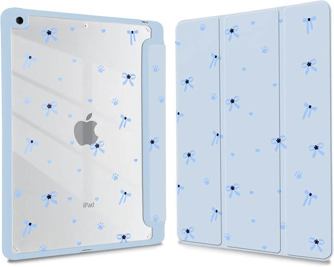 Joyland Leopard Print for iPad 10th Generation Case 10.9 inch 2022/iPad (A16) 11th Gen 11 2025Built-in Pencil Holder with Shockproof Cover Clear Transparent Back Shell Auto Wake/SleepBlack