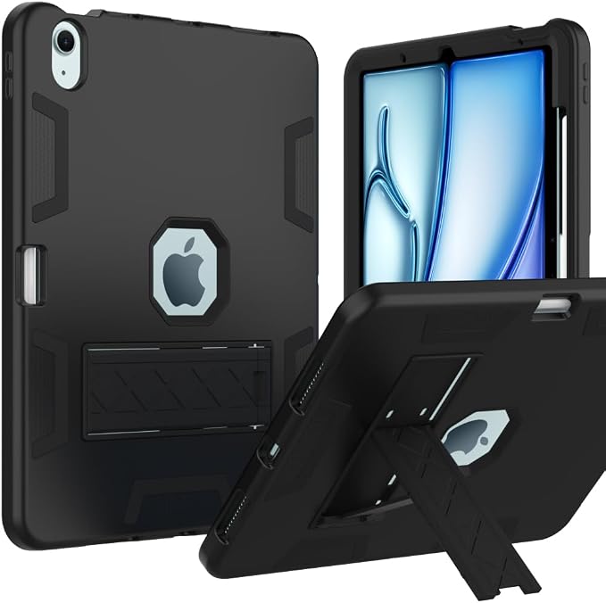 Puxicu Case for iPad 6th / 5th Generation (2018 2017 Model 9.7 Inch) Heavy Duty Rugged Protective Cover for iPad 9.7 Black