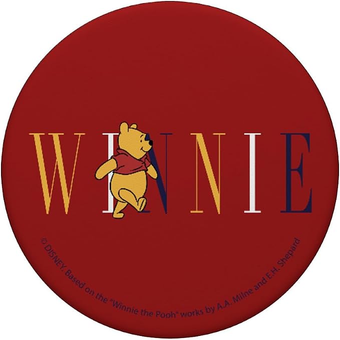 Disney Winnie The Pooh Winnie Text PopSockets Adhesive PopGrip