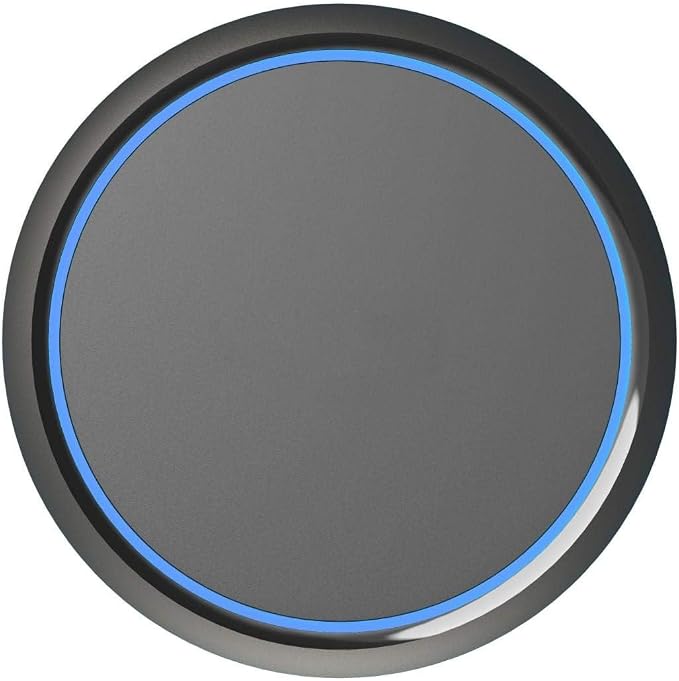 BoxWave Charger Compatible with LG V60 ThinQ 5G (Single Screen) - SwiftCharge PowerDisc Wireless Charger (15W) Qi Wireless 15W Circular Desktop Charger