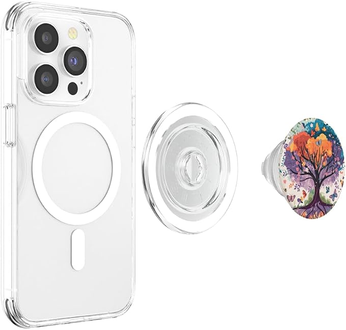 Vibrant Tree of Life | Colorful Watercolor Design PopSockets PopWallet for MagSafe