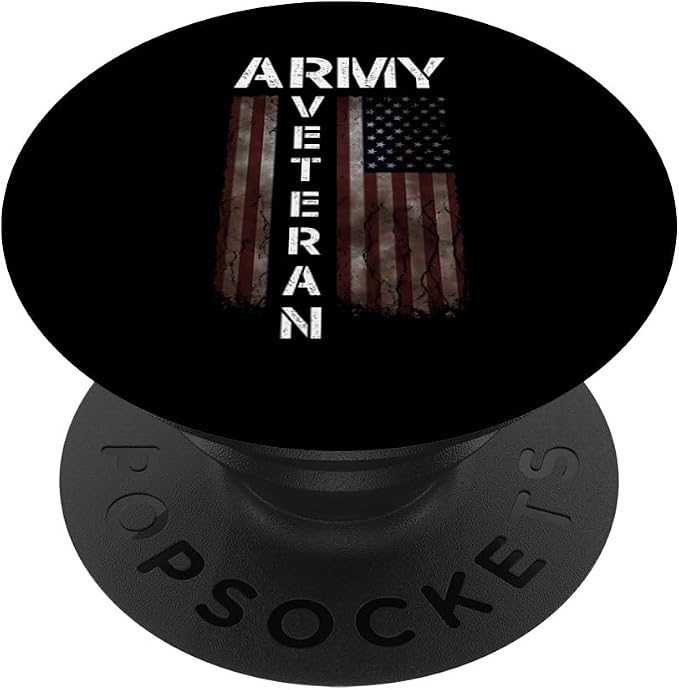 Cool American (USA) Flag - Proud Us Army Veteran Gift Idea PopSockets Adhesive PopGrip