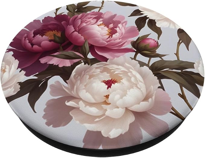 Purple Pink Flower Floral Pattern PopSockets Adhesive PopGrip