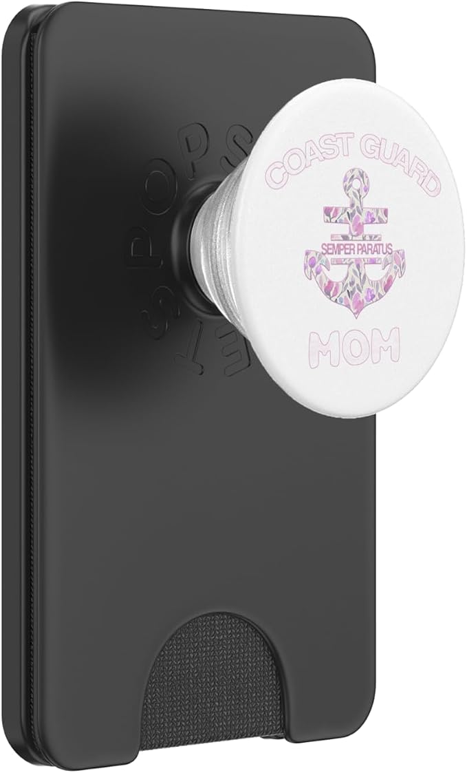 Proud Coast Guard Mom Phone Tablet Gadget Gift PopSockets Adhesive PopGrip
