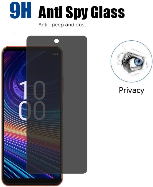 Anti-Spy Screen Protector for Boost Mobile Celero5G+ 2024 [Not Fit for Celero 5G] [2-PACK] Anti-Scratch Anti-peeping Prrivacy Tempered Glass for Boost Celero 5G+ Plus [7.0 inch]