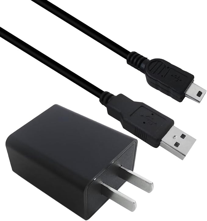 5V 1A AC Wall Charger with 5 Foot Power Adapter Cable Fit for Sat Navigation and Fit for Garmin GPS Receiver
