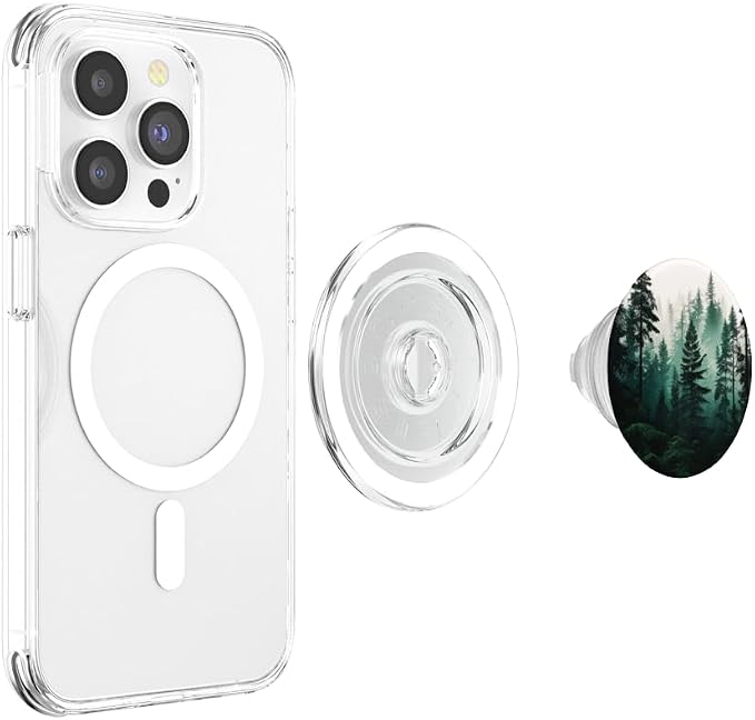 Forest Pine Tree Woods Green Nature Outdoor Explore PopSockets Adhesive PopGrip